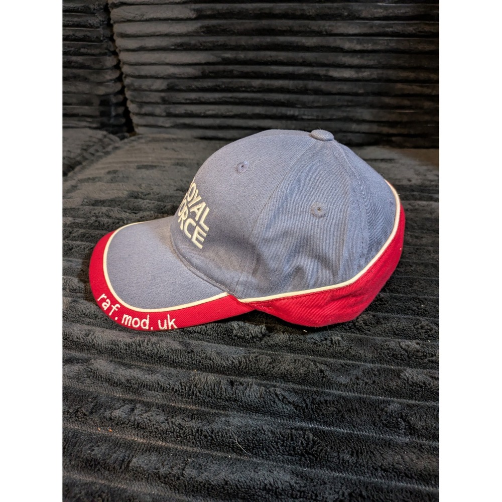 Royal Air Force RAF Blue Red Embroidered Baseball Cap Hat Rise Above The Rest - Picture 4 of 10